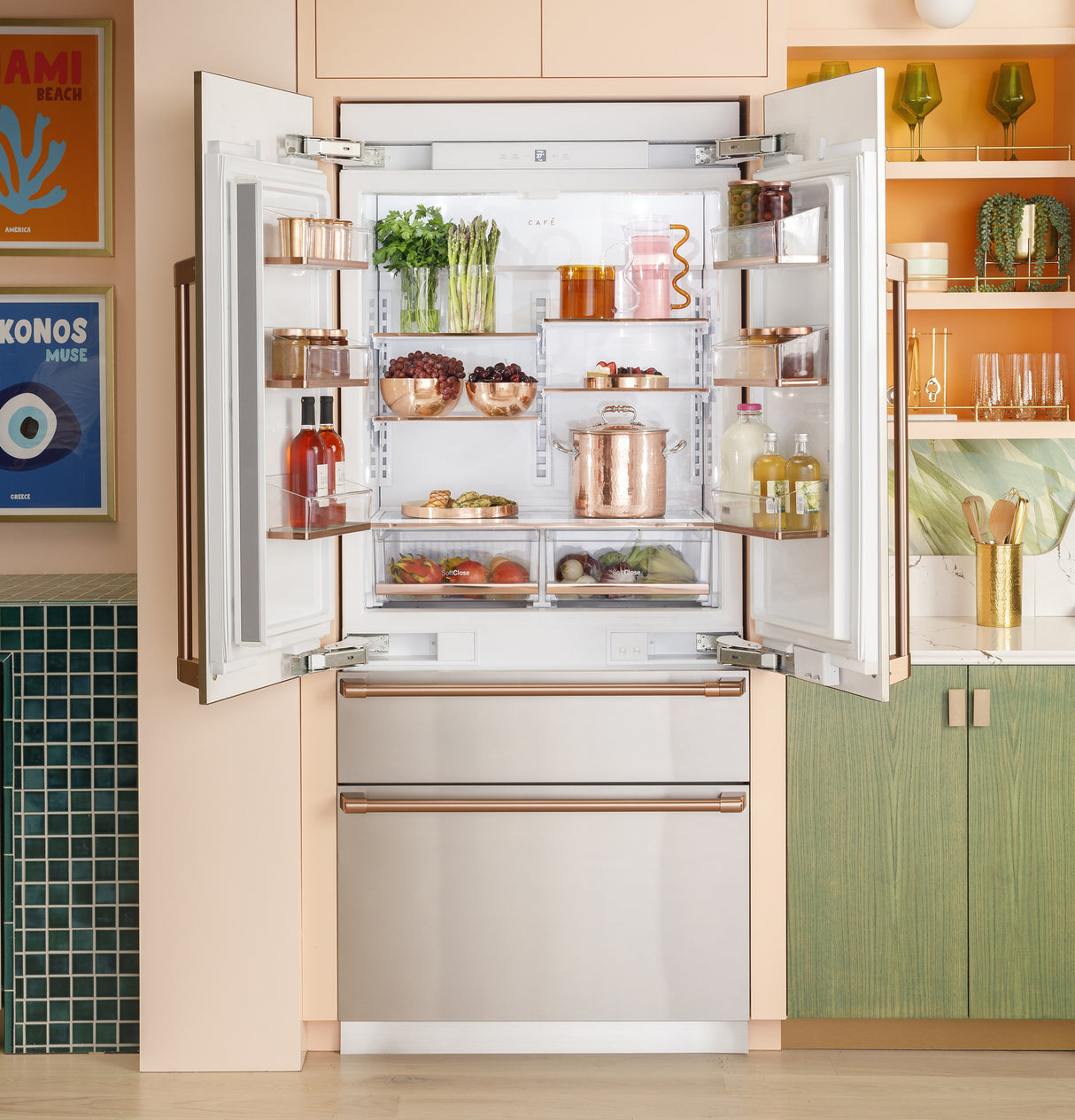 Cafe Caf? 36" Integrated Bottom-freezer Refrigerator - Stainless Steel (CIC36RP2VS1)