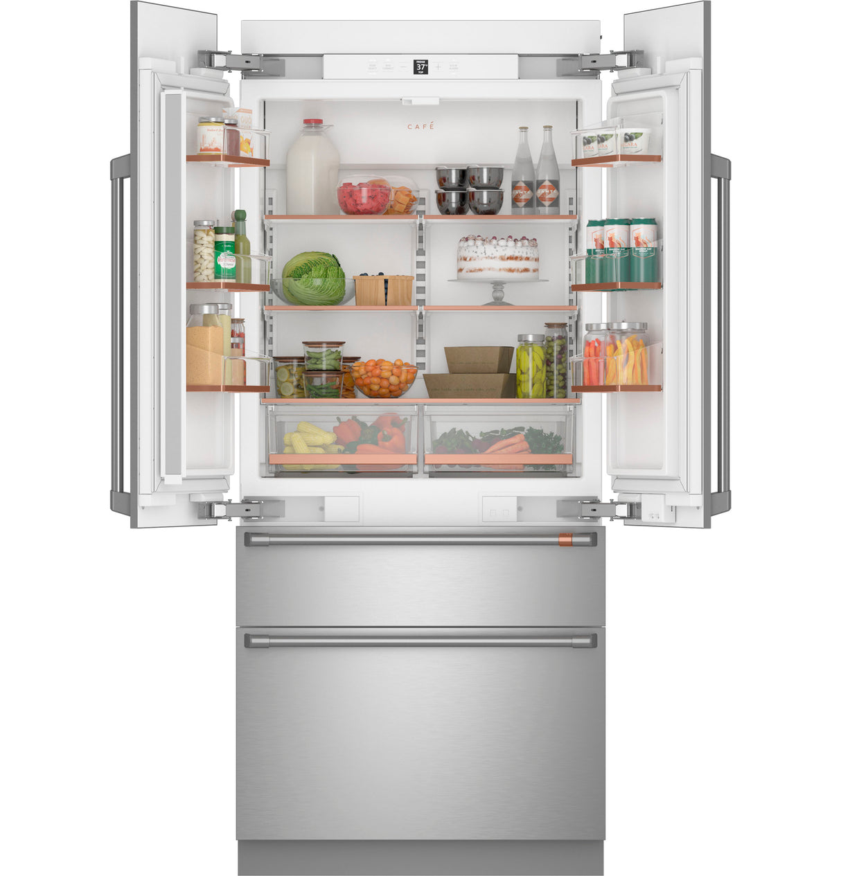 CAFE Caf? 36" Integrated French-door Refrigerator - Stainless Steel (CIP36NP2VS1)