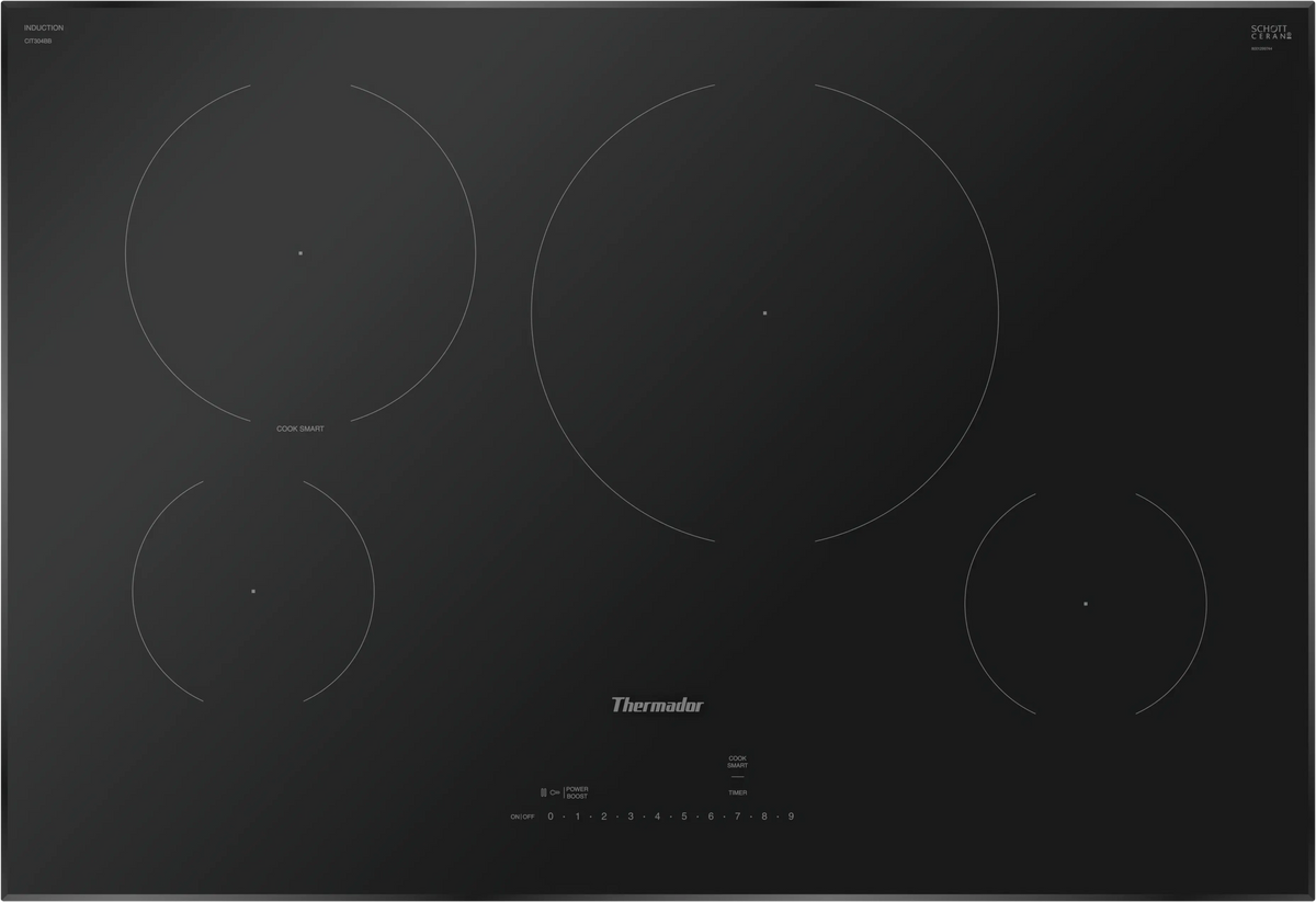 THERMADOR Heritage® Induction Cooktop 30'' Without Frame - Black (CIT304BB)