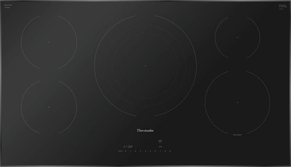 THERMADOR Heritage® Induction Cooktop 36'' Without Frame - Black (CIT365BB)