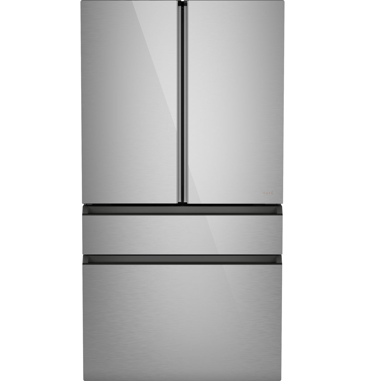 CAFE Caf? 23.2 Cu. Ft. Smart Counter-depth 4-door French-door Refrigerator In Platinum Glass With Dual-dispense Autofill Pitcher - Platinum Glass (CJE23DM5WS5)