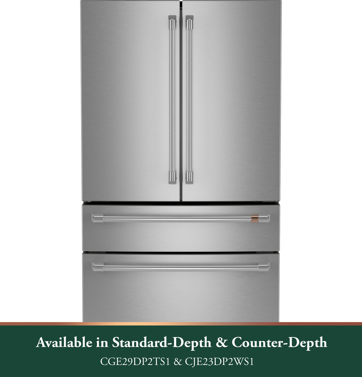 CAFE Caf? 23.2 Cu. Ft. Smart Counter-depth 4-door French-door Refrigerator With Dual-dispense Autofill Pitcher - Stainless Steel (CJE23DP2WS1)