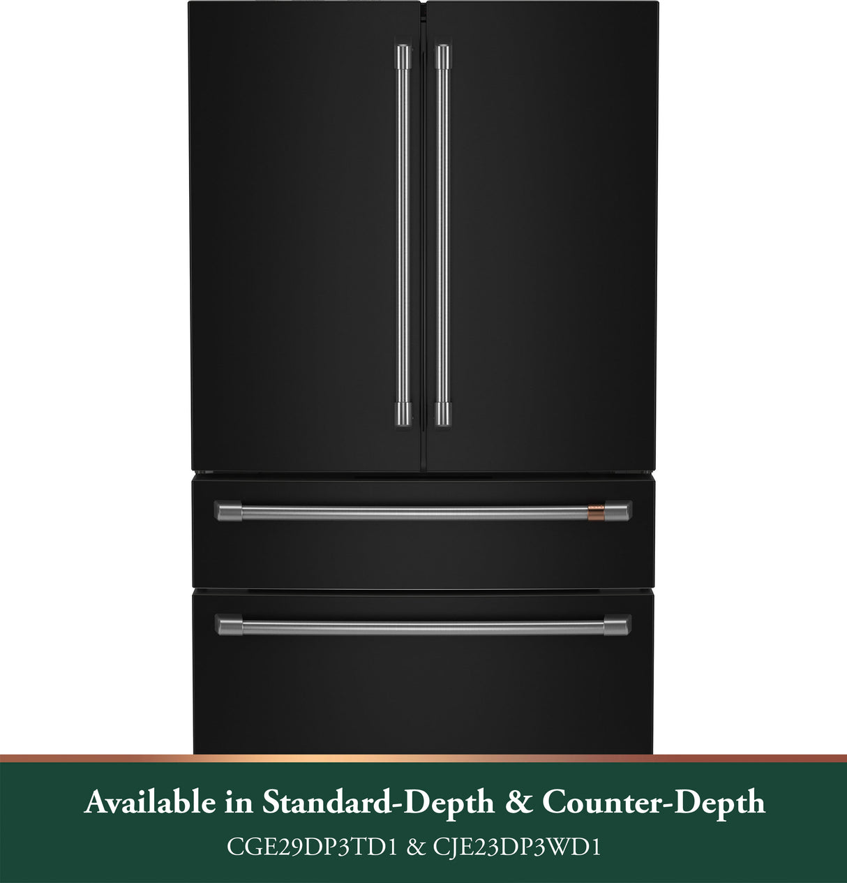 CAFE Caf? 23.2 Cu. Ft. Smart Counter-depth 4-door French-door Refrigerator With Dual-dispense Autofill Pitcher - Matte Black (CJE23DP3WD1)