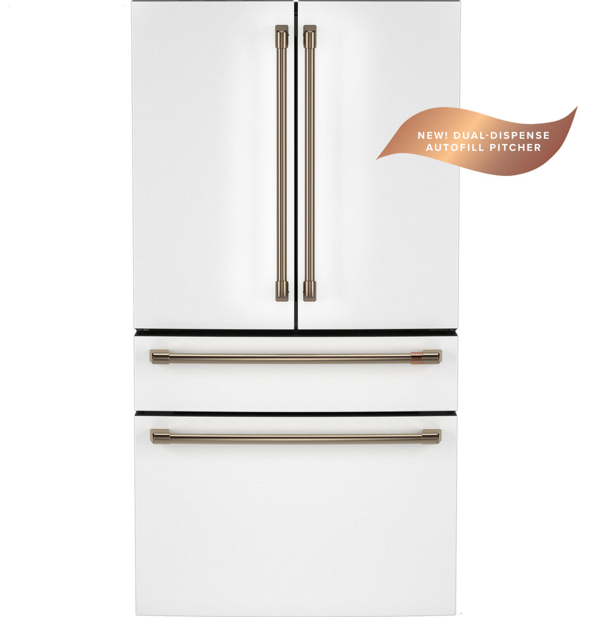 CAFE Caf? 23.2 Cu. Ft. Smart Counter-depth 4-door French-door Refrigerator With Dual-dispense Autofill Pitcher - Matte White (CJE23DP4WW2)