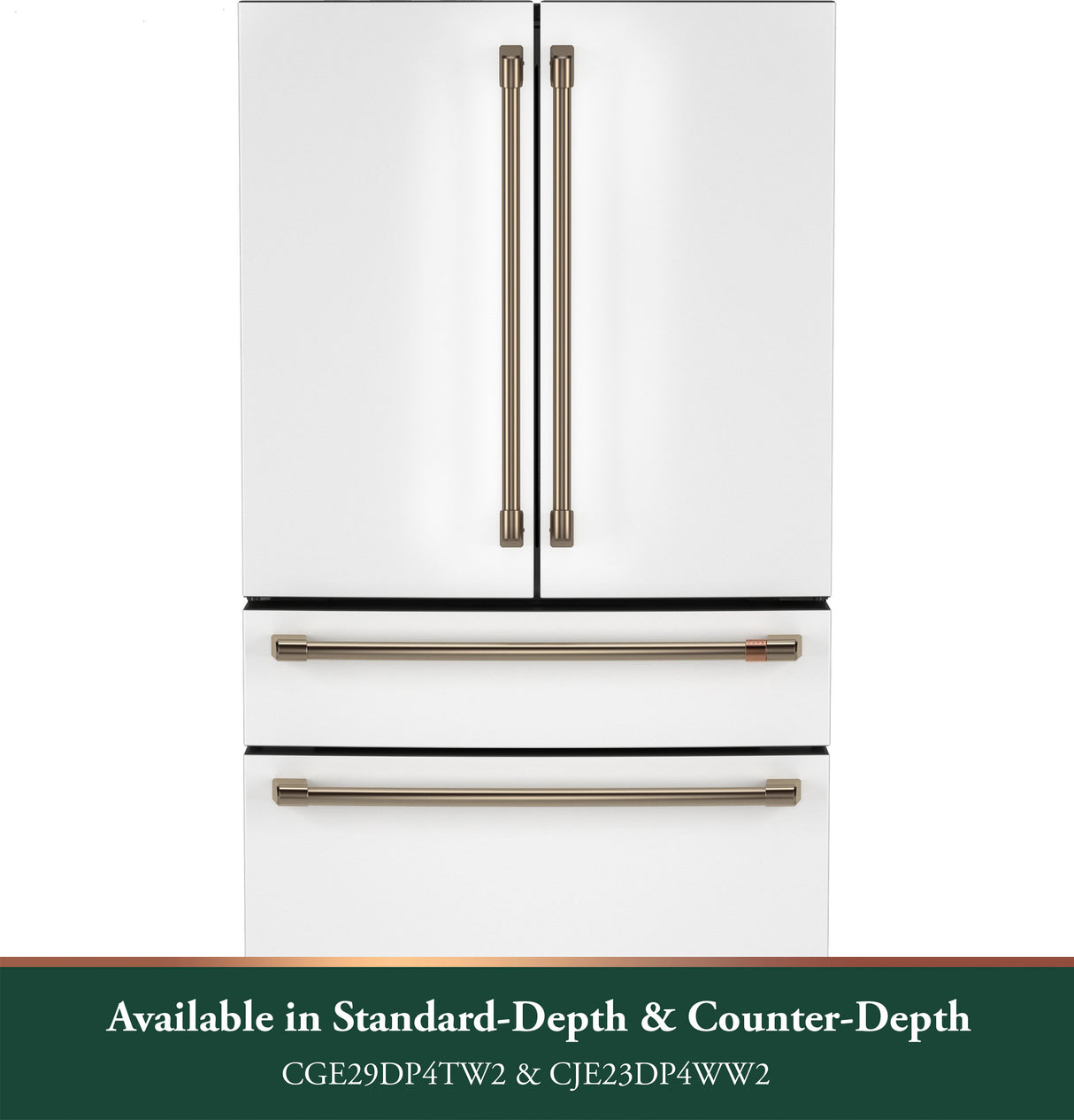 CAFE Caf? 23.2 Cu. Ft. Smart Counter-depth 4-door French-door Refrigerator With Dual-dispense Autofill Pitcher - Matte White (CJE23DP4WW2)