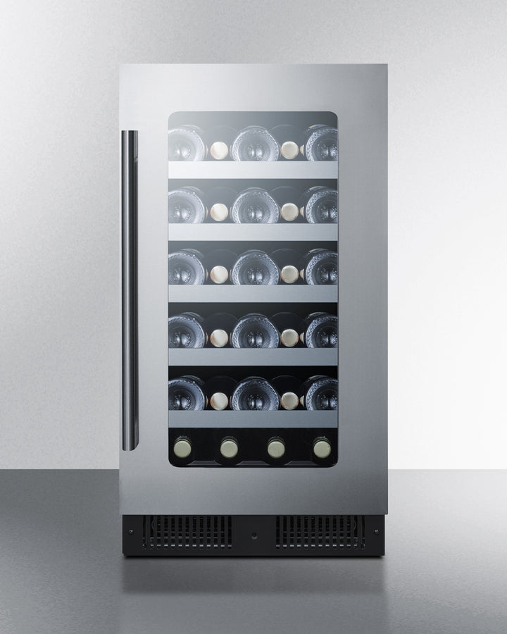 SUMMIT 18" Wide Built-In Wine Cellar - Black (CL18WC)
