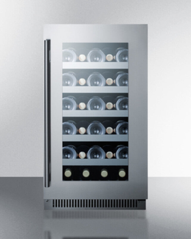 SUMMIT 18" Wide Built-In Wine Cellar - Black (CL18WC)