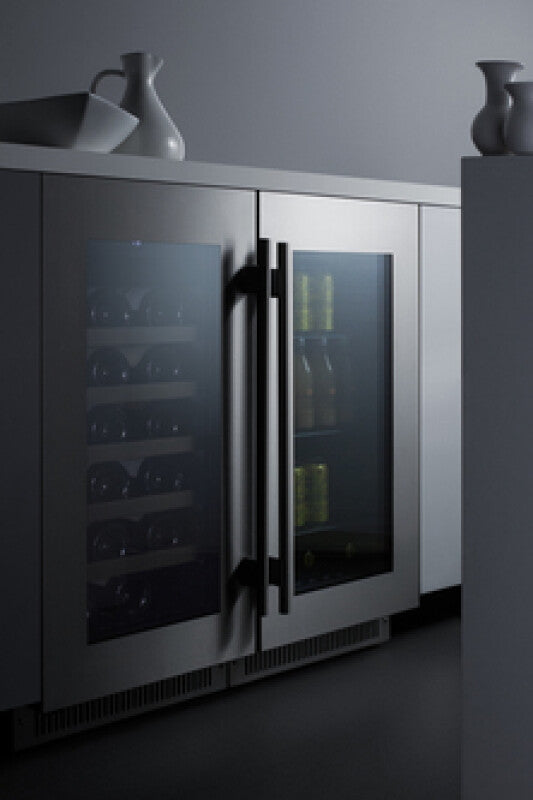 SUMMIT 18" Wide Built-In Wine Cellar - Black (CL18WC)