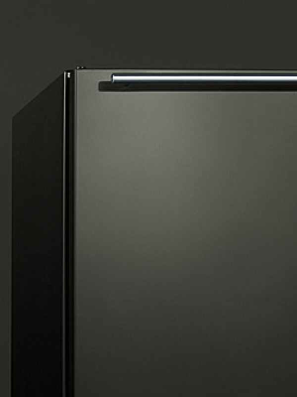 SUMMIT 24" Wide Built-In Refrigerator-Freezer, ADA Compliant - Black Stainless Steel (CT663BKBIKSHHADA)