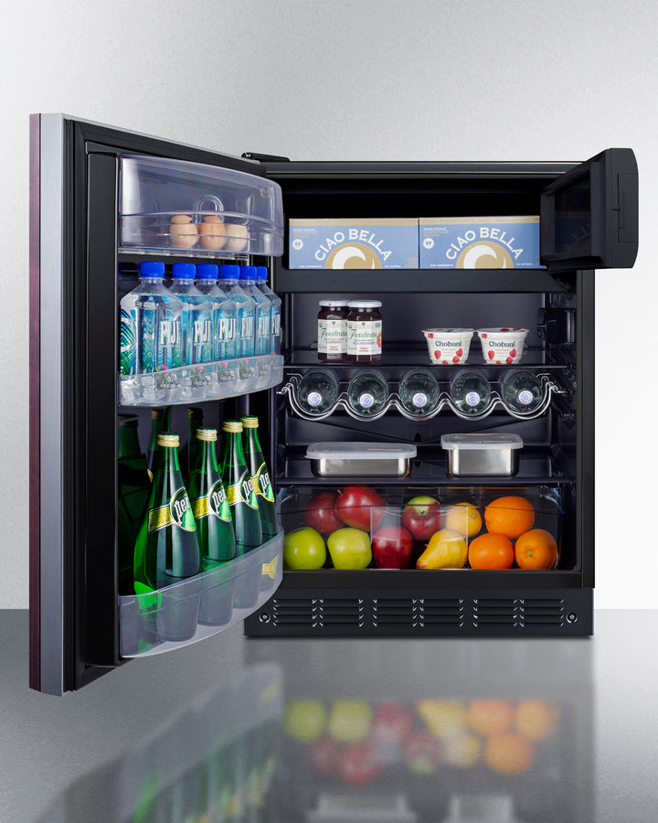 SUMMIT 24" Wide Refrigerator-Freezer, ADA Compliant (Panel Not Included) - Panel-Ready (CT66BK2SSIFADALHD)