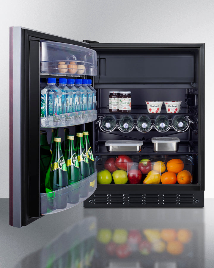 SUMMIT 24" Wide Refrigerator-Freezer, ADA Compliant (Panel Not Included) - Panel-Ready (CT66BK2SSIFADALHD)
