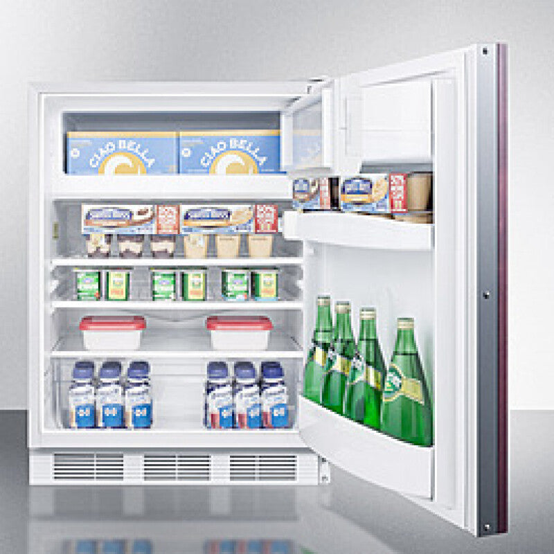 SUMMIT 24" Wide Built-In Refrigerator-Freezer, ADA Compliant (Panel Not Included) - Panel-Ready (CT66LWBIIFADA)
