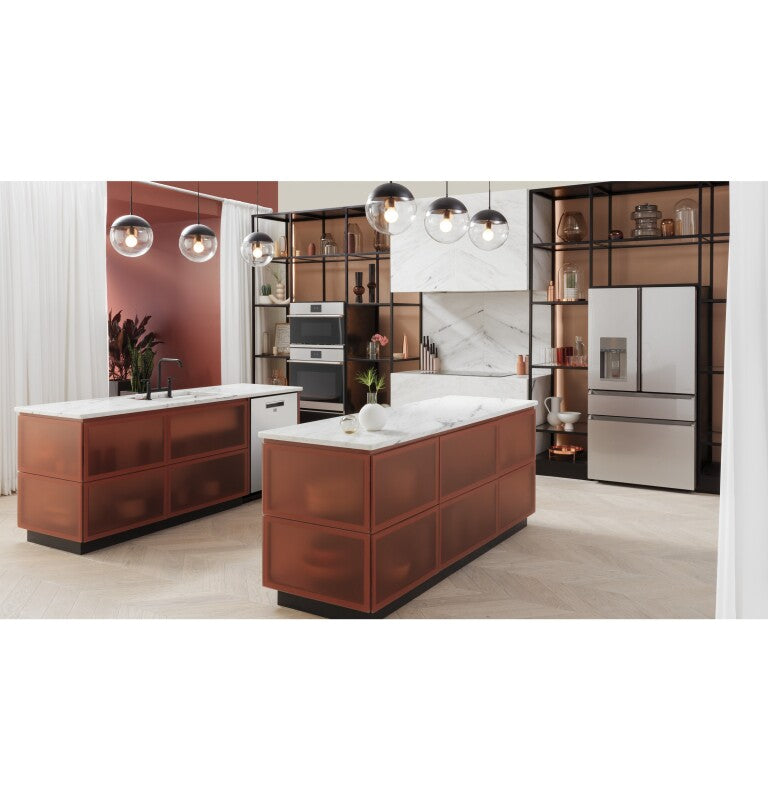 CAFE Caf? 27.8 Cu. Ft. Smart 4-door French-door Refrigerator In Platinum Glass - Platinum Glass (CVE28DM5NS5)