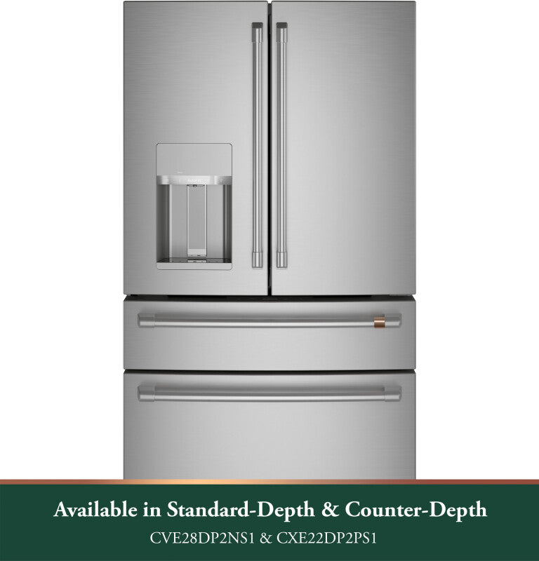 CAFE Caf? 27.8 Cu. Ft. Smart 4-door French-door Refrigerator - Stainless Steel (CVE28DP2NS1)