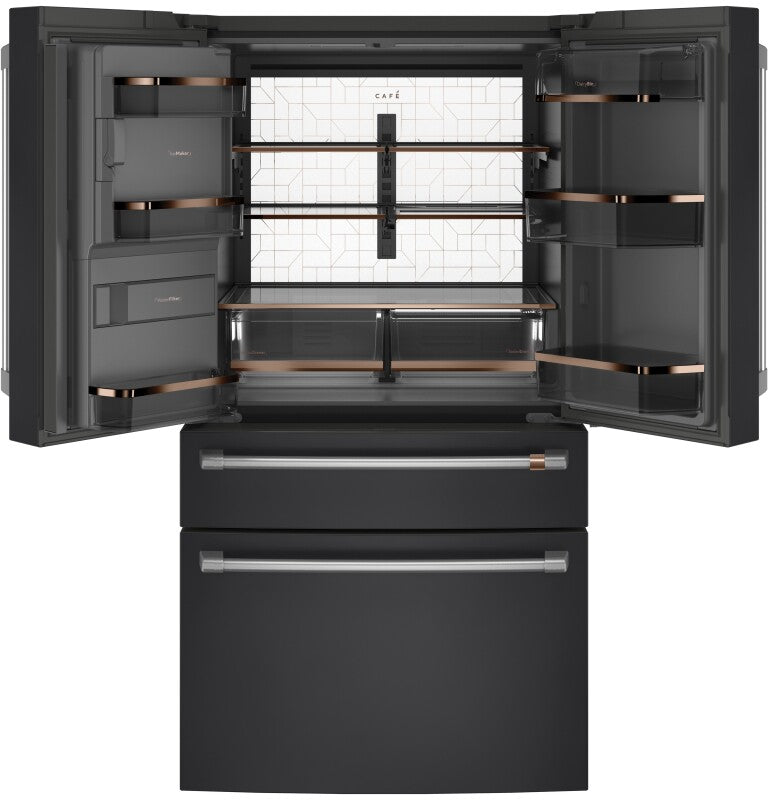 CAFE Caf? 27.8 Cu. Ft. Smart 4-door French-door Refrigerator - Matte Black (CVE28DP3ND1)