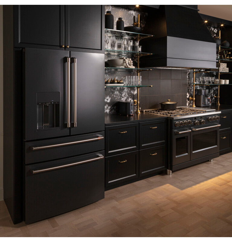 CAFE Caf? 27.8 Cu. Ft. Smart 4-door French-door Refrigerator - Matte Black (CVE28DP3ND1)