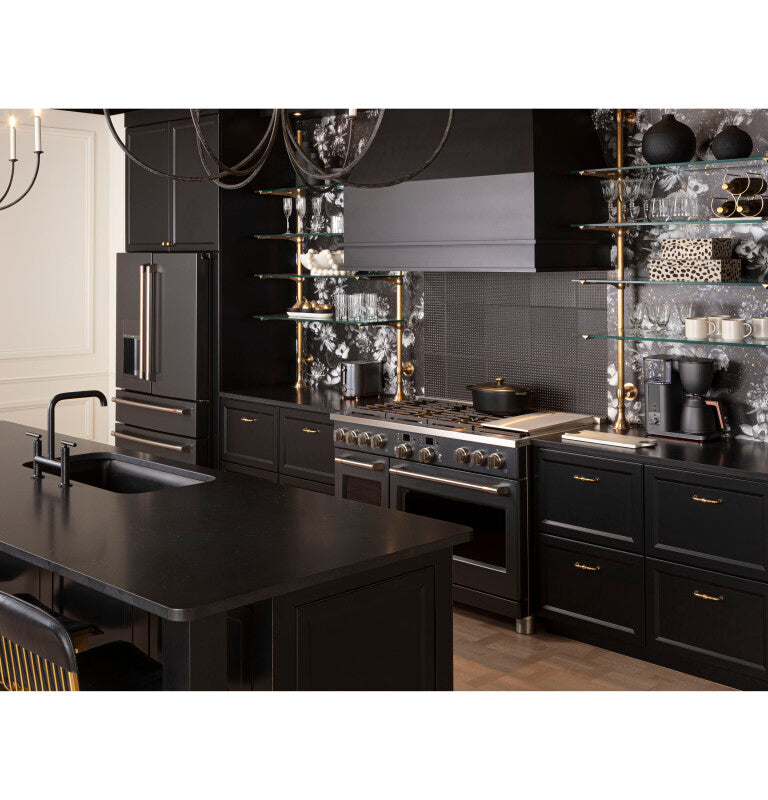 CAFE Caf? 27.8 Cu. Ft. Smart 4-door French-door Refrigerator - Matte Black (CVE28DP3ND1)