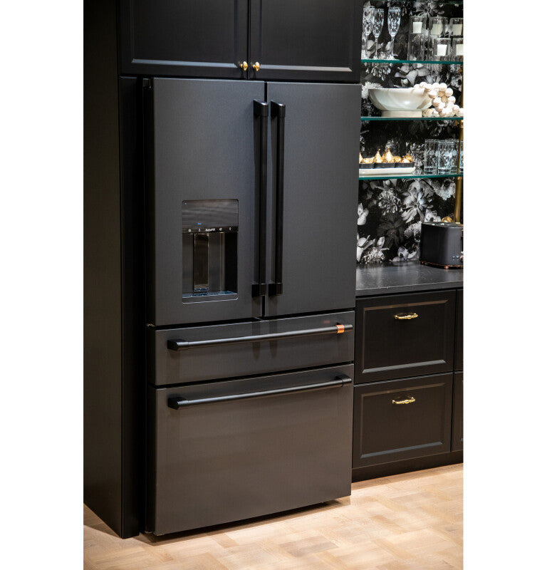 CAFE Caf? 27.8 Cu. Ft. Smart 4-door French-door Refrigerator - Matte Black (CVE28DP3ND1)