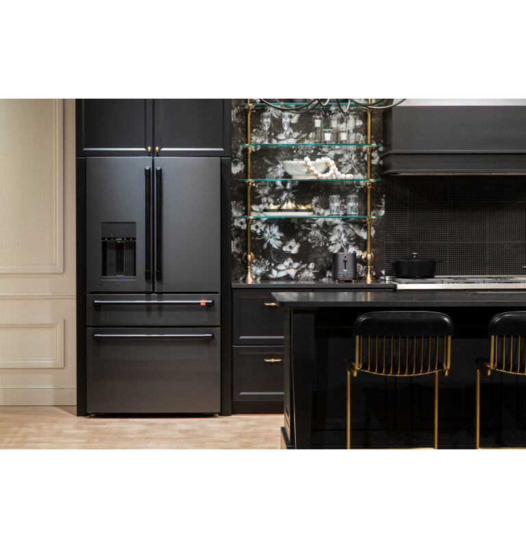 CAFE Caf? 27.8 Cu. Ft. Smart 4-door French-door Refrigerator - Matte Black (CVE28DP3ND1)