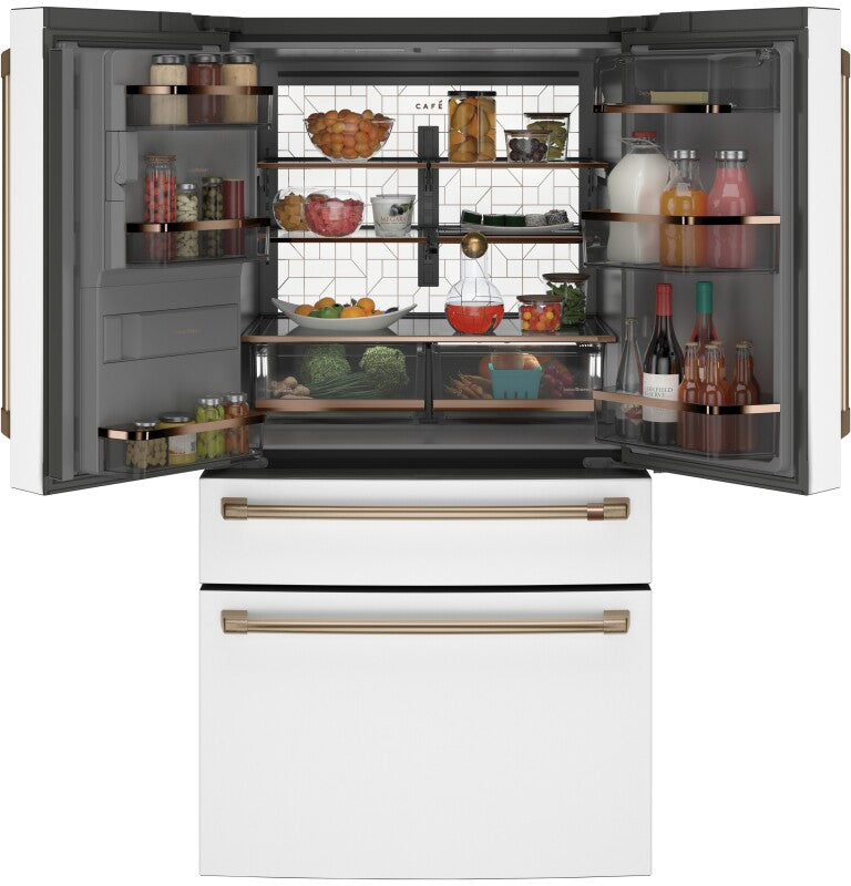 CAFE Caf? 27.8 Cu. Ft. Smart 4-door French-door Refrigerator - Matte White (CVE28DP4NW2)