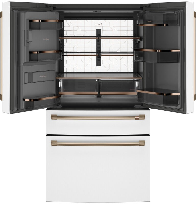 CAFE Caf? 27.8 Cu. Ft. Smart 4-door French-door Refrigerator - Matte White (CVE28DP4NW2)
