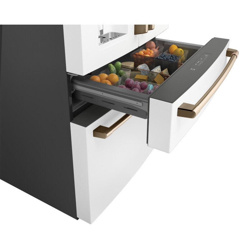CAFE Caf? 27.8 Cu. Ft. Smart 4-door French-door Refrigerator - Matte White (CVE28DP4NW2)