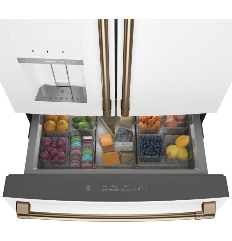CAFE Caf? 27.8 Cu. Ft. Smart 4-door French-door Refrigerator - Matte White (CVE28DP4NW2)