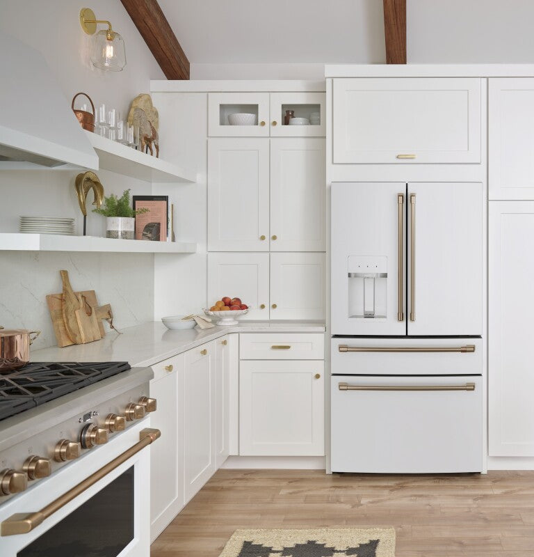 CAFE Caf? 27.8 Cu. Ft. Smart 4-door French-door Refrigerator - Matte White (CVE28DP4NW2)