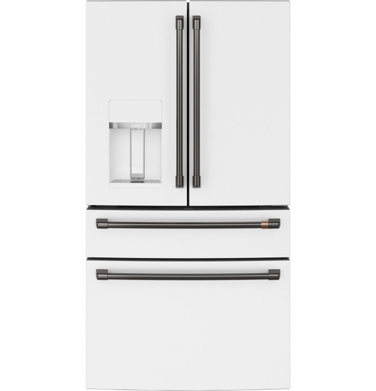 CAFE Caf? 27.8 Cu. Ft. Smart 4-door French-door Refrigerator - Matte White (CVE28DP4NW2)