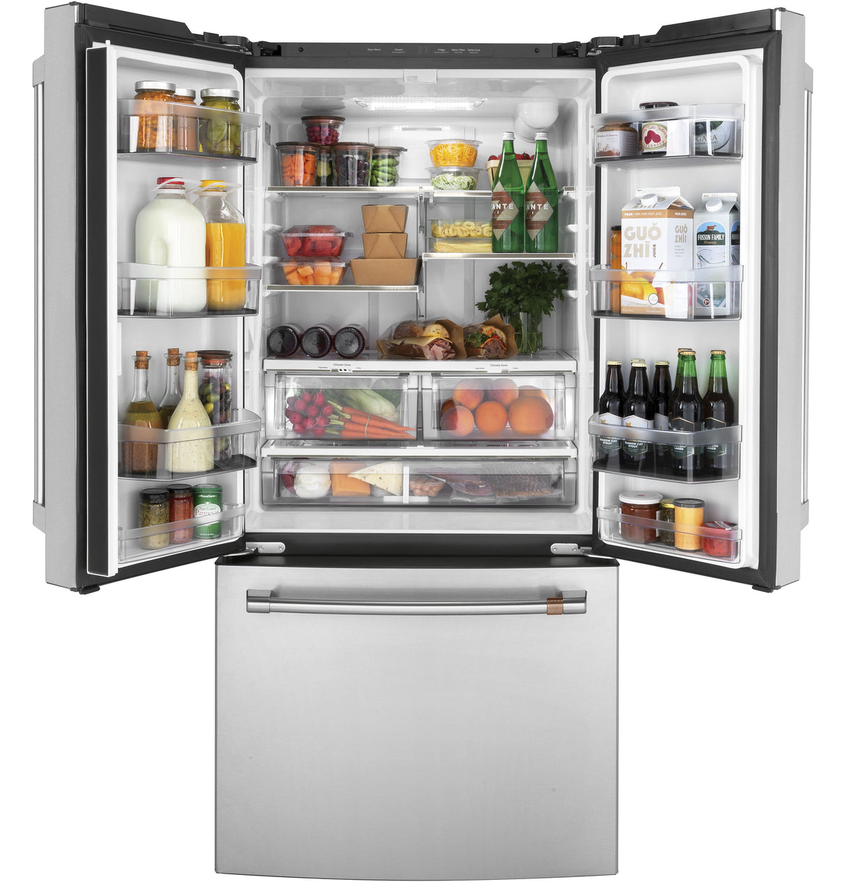 Cafe Caf? 18.6 Cu. Ft. Counter-depth French-door Refrigerator - Stainless Steel (CWE19SP2NS1)