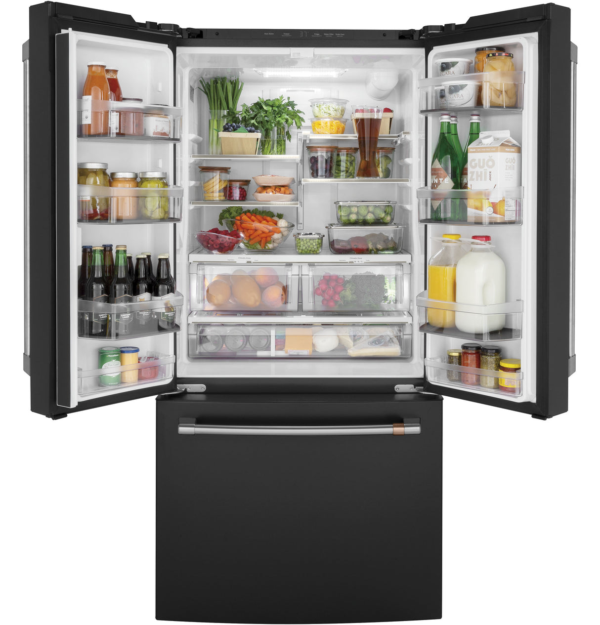 CAFE Caf? 18.6 Cu. Ft. Counter-depth French-door Refrigerator - Matte Black (CWE19SP3ND1)