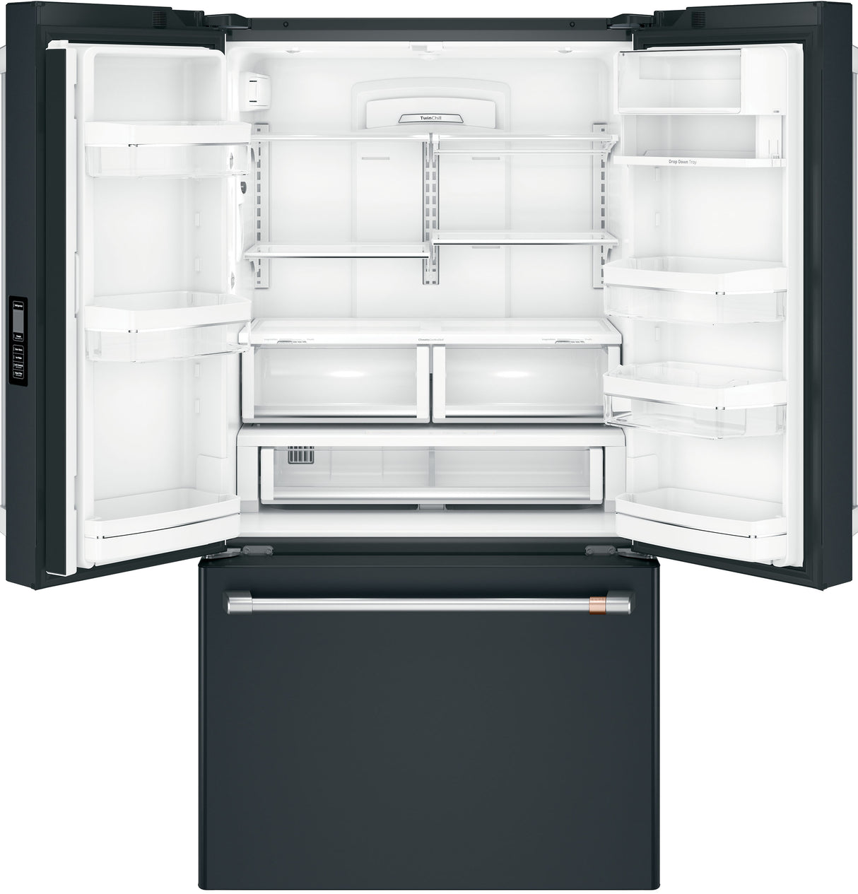 CAFE Caf? 23.1 Cu. Ft. Smart Counter-depth French-door Refrigerator - Matte Black (CWE23SP3MD1)