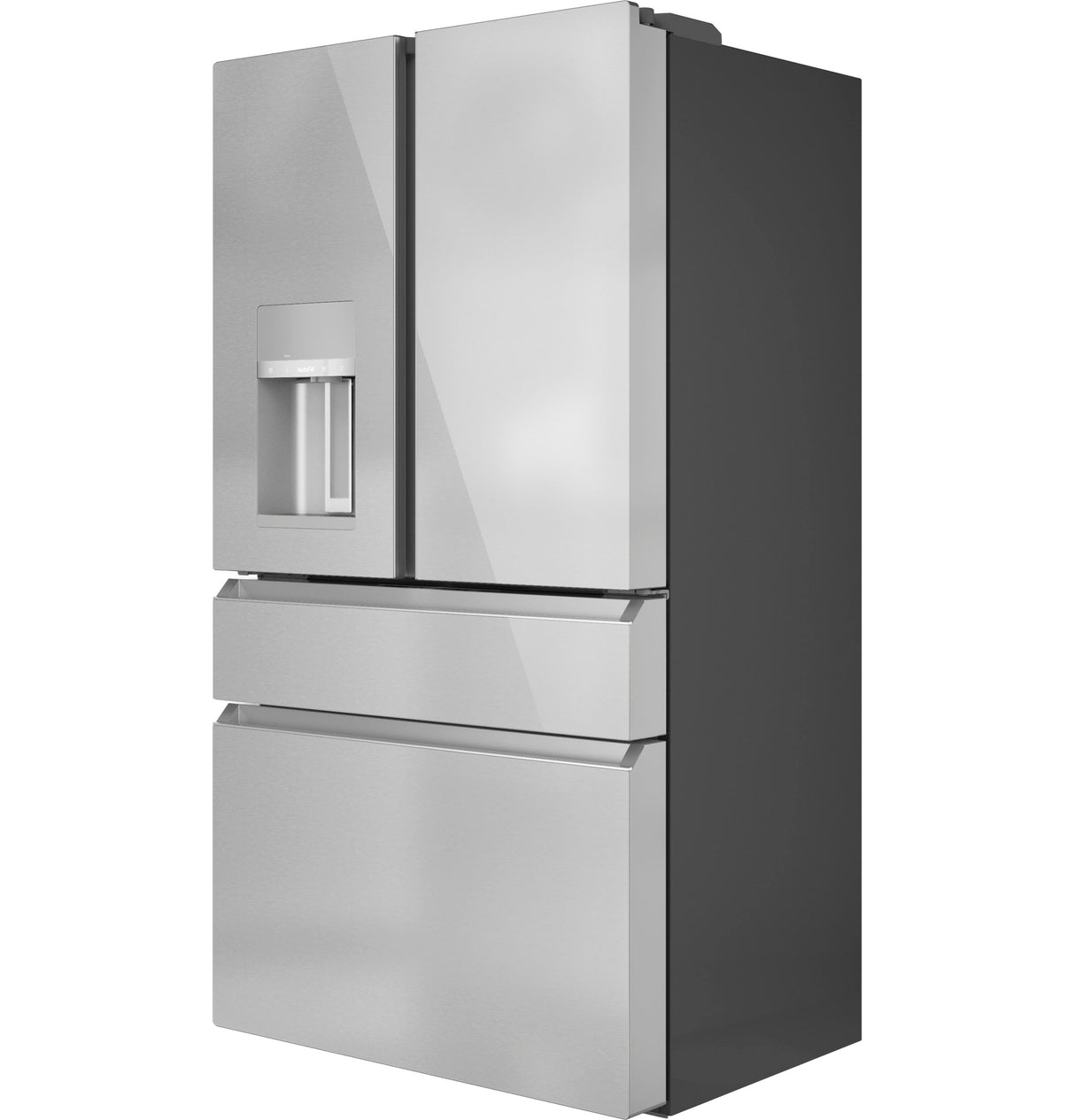 CAFE Caf? 22.3 Cu. Ft. Smart Counter-depth 4-door French-door Refrigerator In Platinum Glass - Platinum Glass (CXE22DM5PS5)
