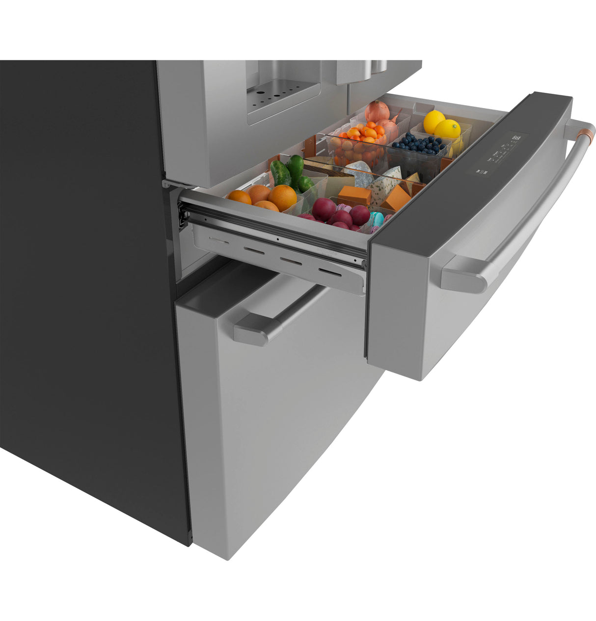 CAFE Caf? 22.3 Cu. Ft. Smart Counter-depth 4-door French-door Refrigerator - Stainless Steel (CXE22DP2PS1)