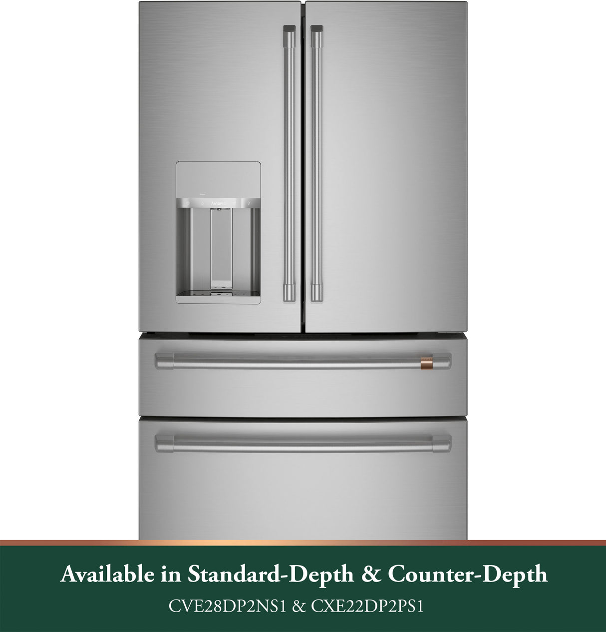 CAFE Caf? 22.3 Cu. Ft. Smart Counter-depth 4-door French-door Refrigerator - Stainless Steel (CXE22DP2PS1)