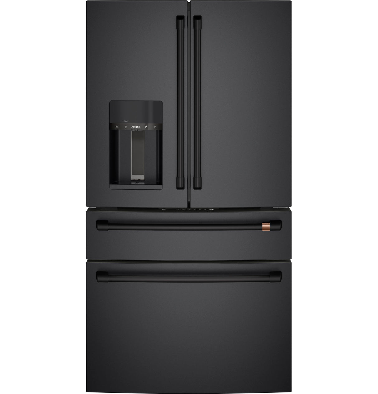 CAFE Caf? 22.3 Cu. Ft. Smart Counter-depth 4-door French-door Refrigerator - Matte Black (CXE22DP3PD1)