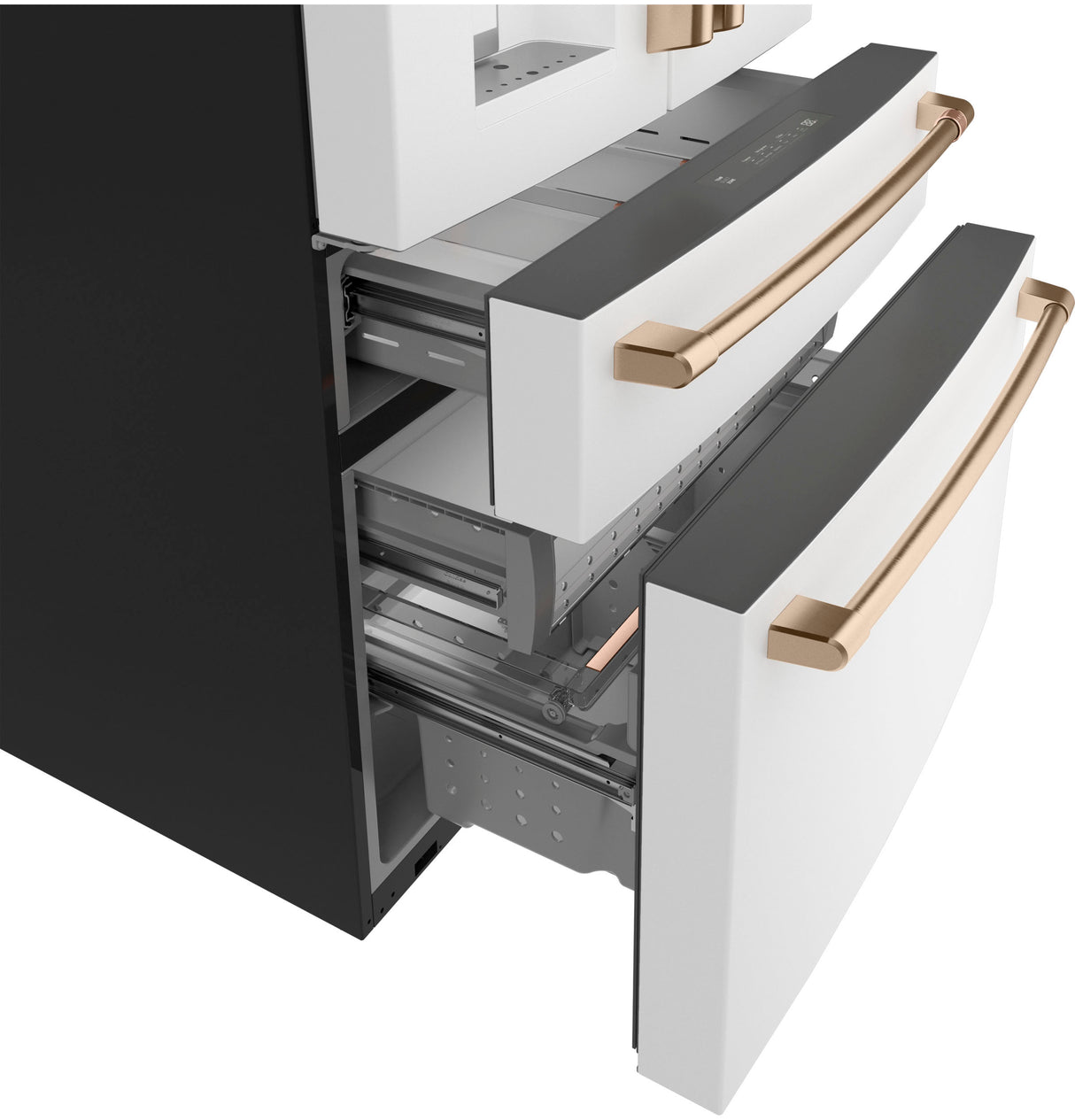 CAFE Caf? 22.3 Cu. Ft. Smart Counter-depth 4-door French-door Refrigerator - Matte White (CXE22DP4PW2)