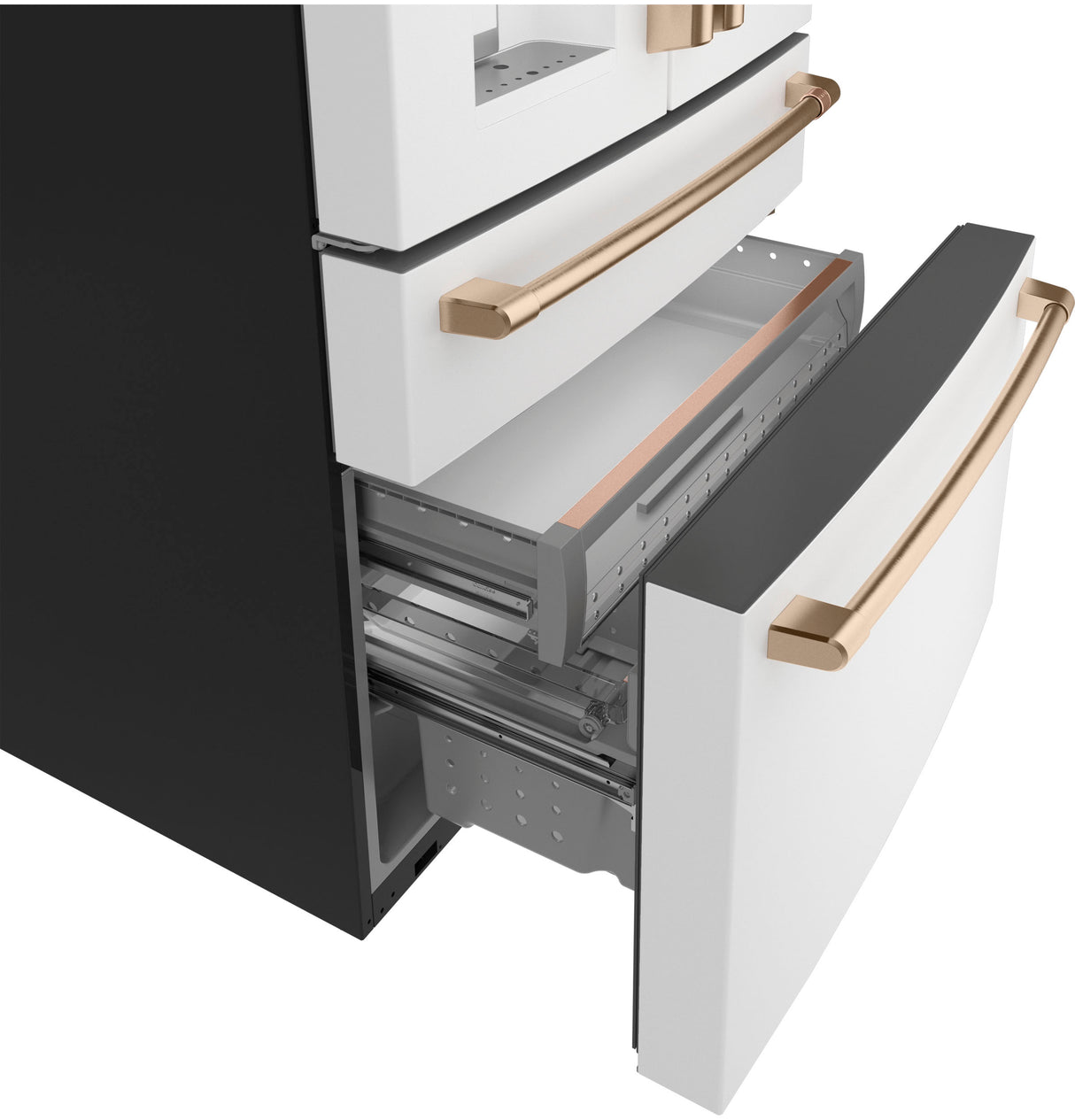 CAFE Caf? 22.3 Cu. Ft. Smart Counter-depth 4-door French-door Refrigerator - Matte White (CXE22DP4PW2)