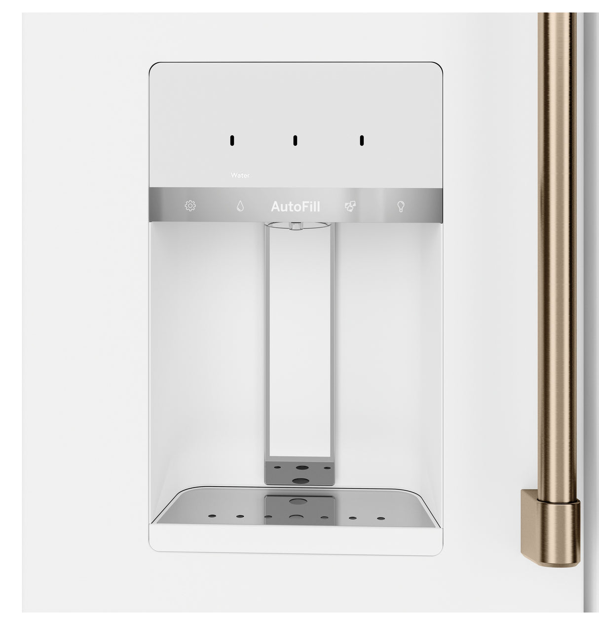 CAFE Caf? 22.3 Cu. Ft. Smart Counter-depth 4-door French-door Refrigerator - Matte White (CXE22DP4PW2)
