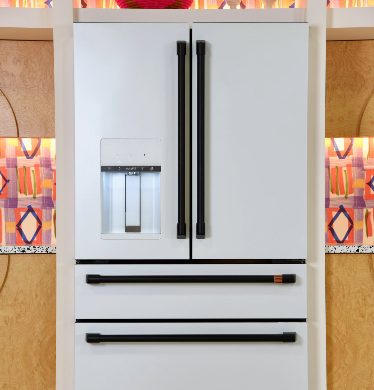 CAFE Caf? 22.3 Cu. Ft. Smart Counter-depth 4-door French-door Refrigerator - Matte White (CXE22DP4PW2)
