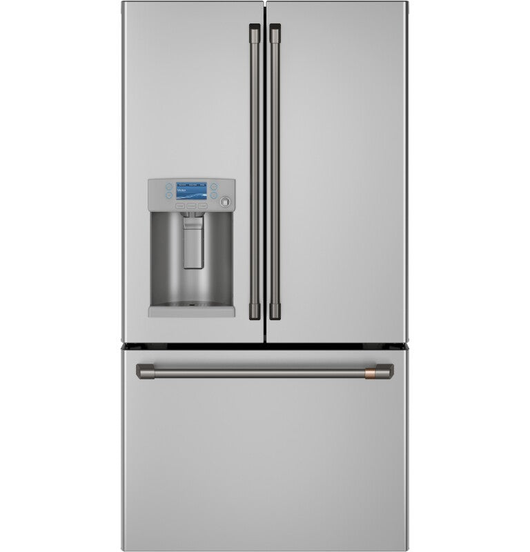 CAFE Caf? 22.1 Cu. Ft. Smart Counter-depth French-door Refrigerator With Hot Water Dispenser - Stainless Steel (CYE22TP2MS1)