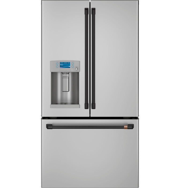 CAFE Caf? 22.1 Cu. Ft. Smart Counter-depth French-door Refrigerator With Hot Water Dispenser - Stainless Steel (CYE22TP2MS1)