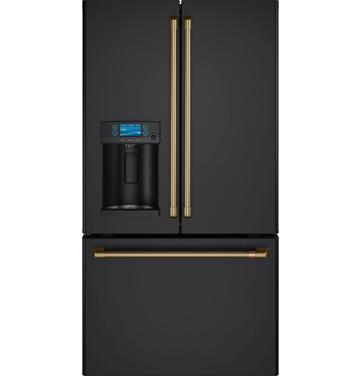 CAFE Caf? 22.1 Cu. Ft. Smart Counter-depth French-door Refrigerator With Hot Water Dispenser - Matte Black (CYE22TP3MD1)