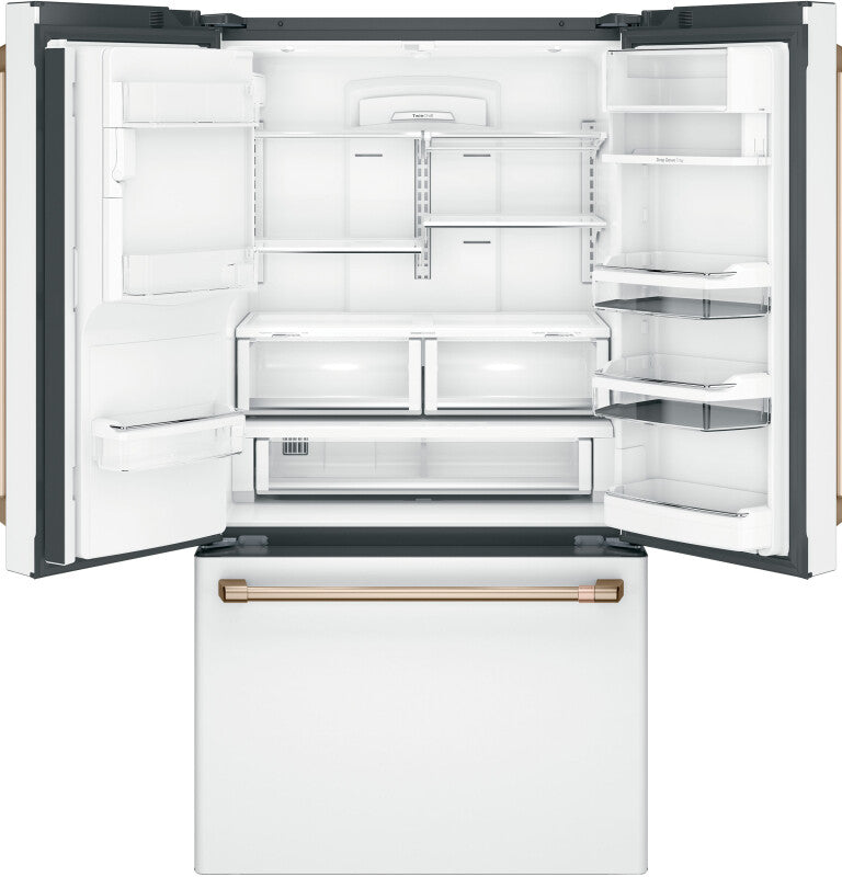 Cafe Caf? 22.1 Cu. Ft. Smart Counter-depth French-door Refrigerator With Hot Water Dispenser - Matte White (CYE22TP4MW2)