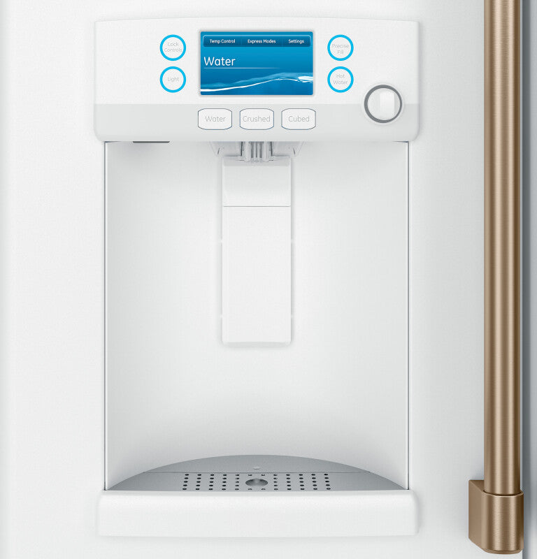 Cafe Caf? 22.1 Cu. Ft. Smart Counter-depth French-door Refrigerator With Hot Water Dispenser - Matte White (CYE22TP4MW2)