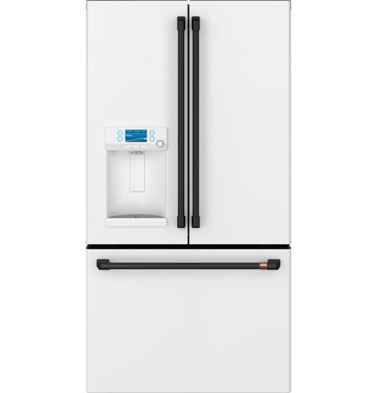 Cafe Caf? 22.1 Cu. Ft. Smart Counter-depth French-door Refrigerator With Hot Water Dispenser - Matte White (CYE22TP4MW2)