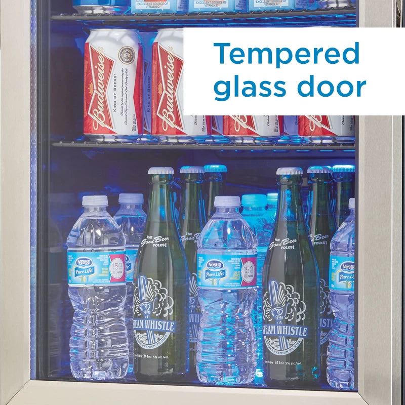 DANBY Danby 2.6 cu. ft. Free-Standing Beverage Center in Stainless Steel -  (DBC026A1BSSDB)