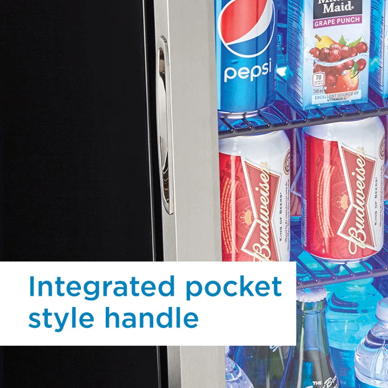 DANBY Danby 2.6 cu. ft. Free-Standing Beverage Center in Stainless Steel -  (DBC026A1BSSDB)