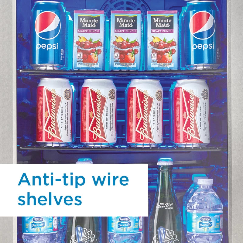 DANBY Danby 2.6 cu. ft. Free-Standing Beverage Center in Stainless Steel -  (DBC026A1BSSDB)