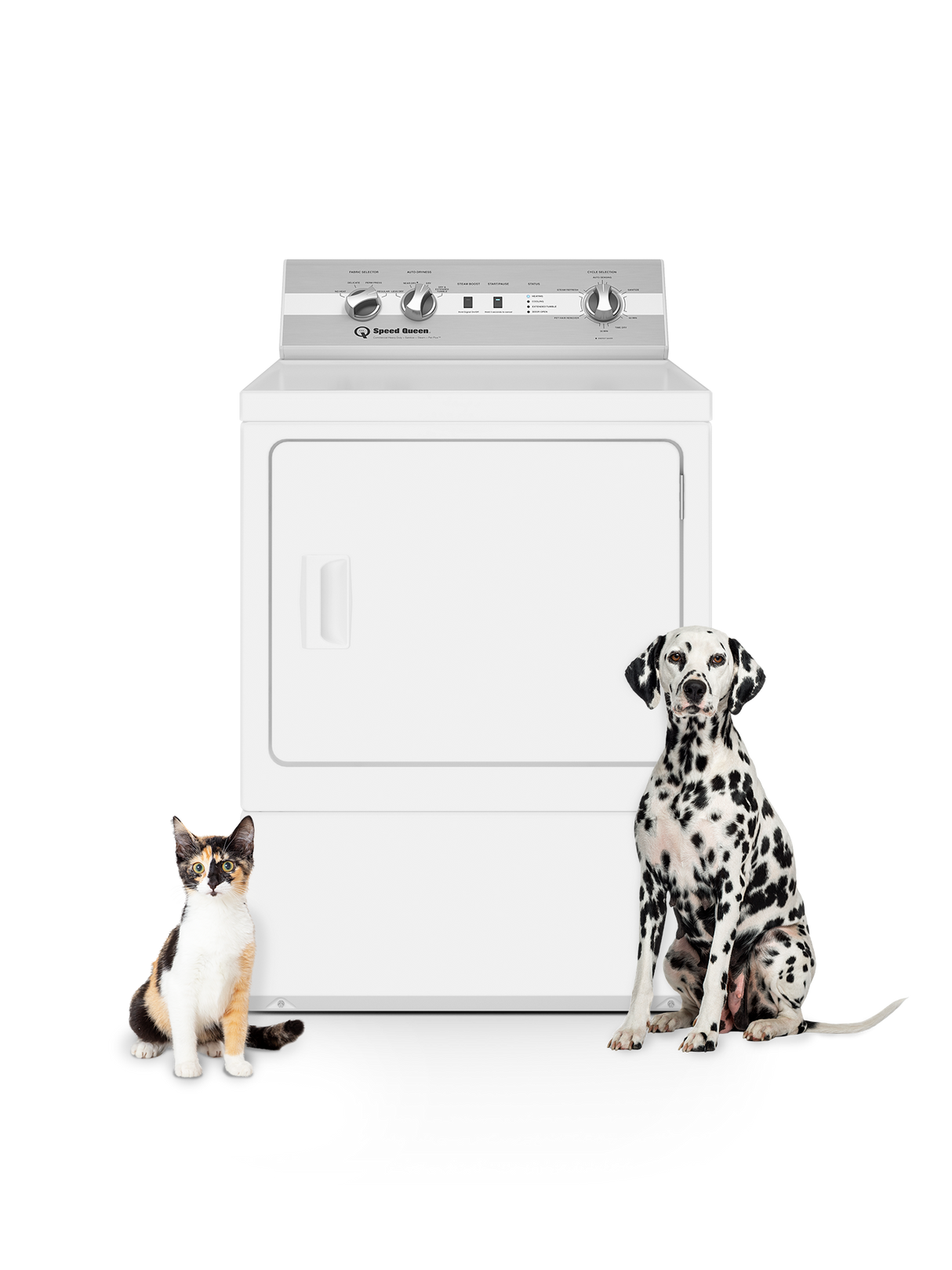 Speed Queen DC5 Sanitizing Gas Dryer with Pet Plus™ - White (DC5004WG)